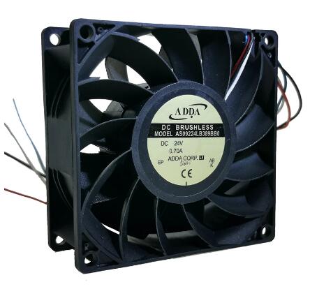 Original ADDA AS09224LB389BB0 Cooling Fan 24V 0.7A 16.8W 2wires AS09224LB389BB0 Fans